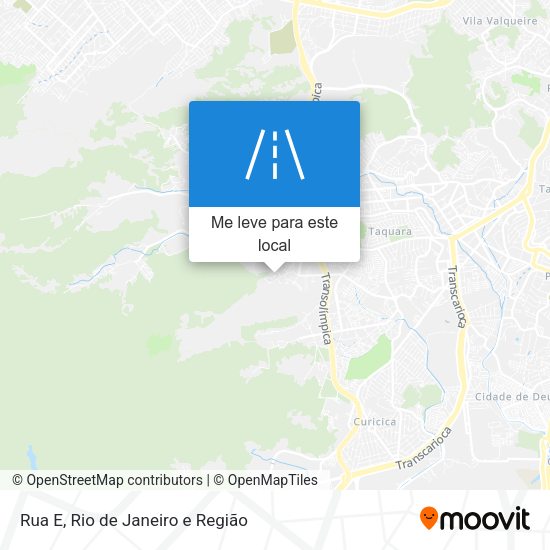 Rua E mapa