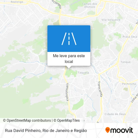 Rua David Pinheiro mapa