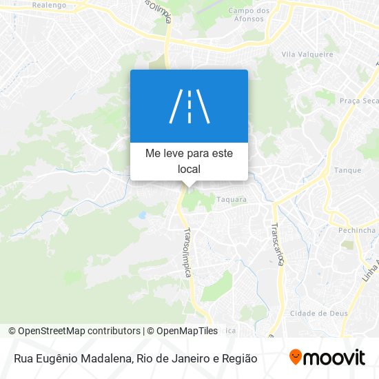 Rua Eugênio Madalena mapa