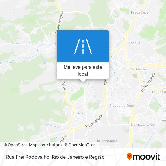 Rua Frei Rodovalho mapa