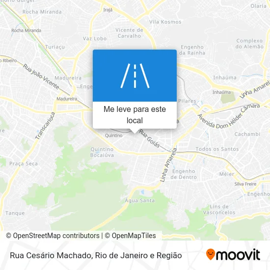 Rua Cesário Machado mapa