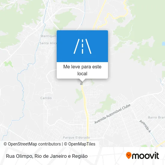 Rua Olimpo mapa