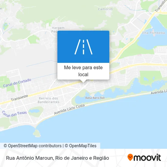 Rua Antônio Maroun mapa
