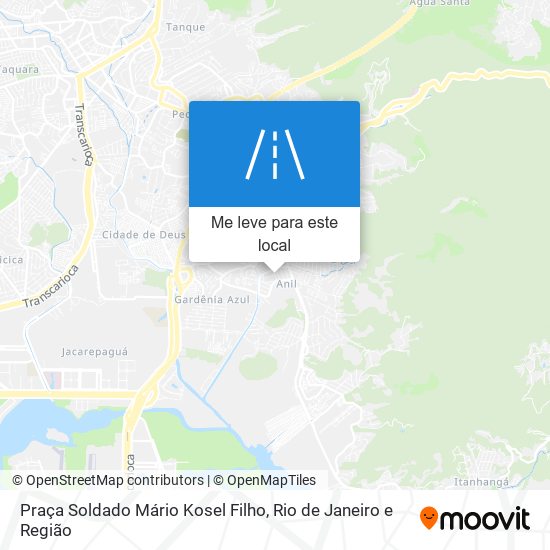 Praça Soldado Mário Kosel Filho mapa