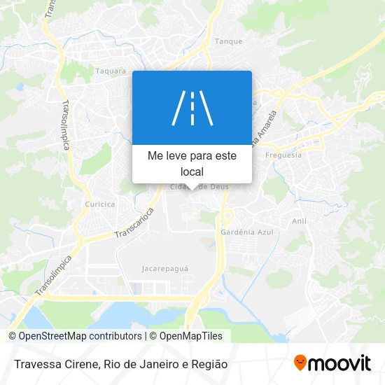 Travessa Cirene mapa