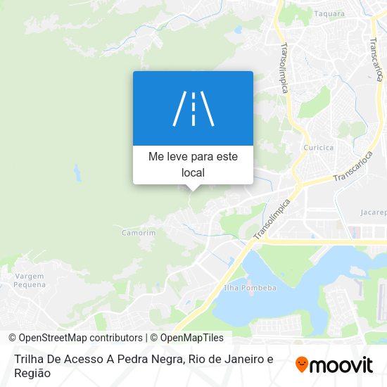 Trilha De Acesso A Pedra Negra mapa