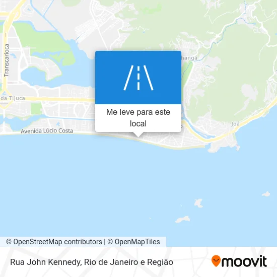 Rua John Kennedy mapa