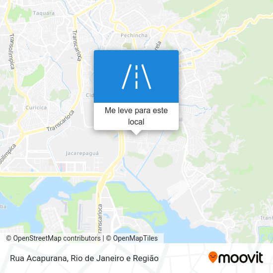 Rua Acapurana mapa