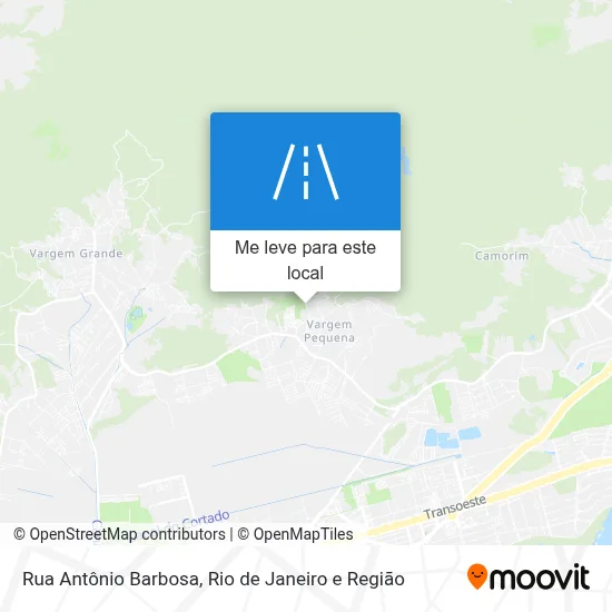 Rua Antônio Barbosa mapa