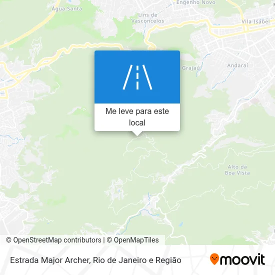 Estrada Major Archer mapa