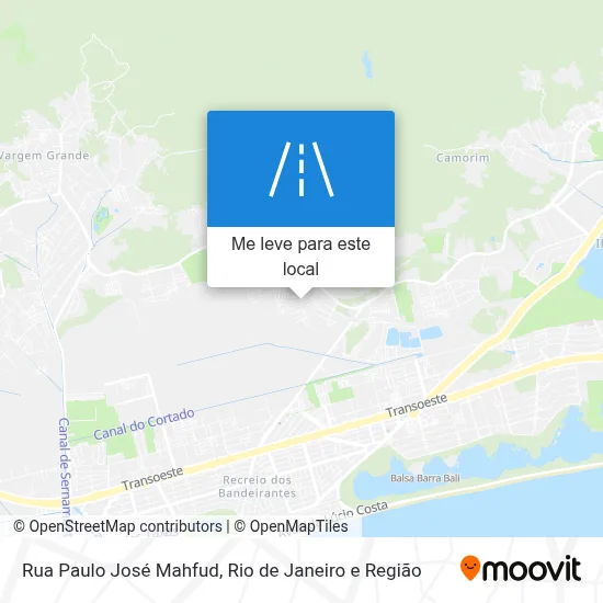 Rua Paulo José Mahfud mapa