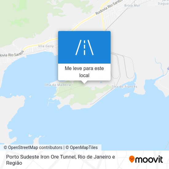 Porto Sudeste Iron Ore Tunnel mapa