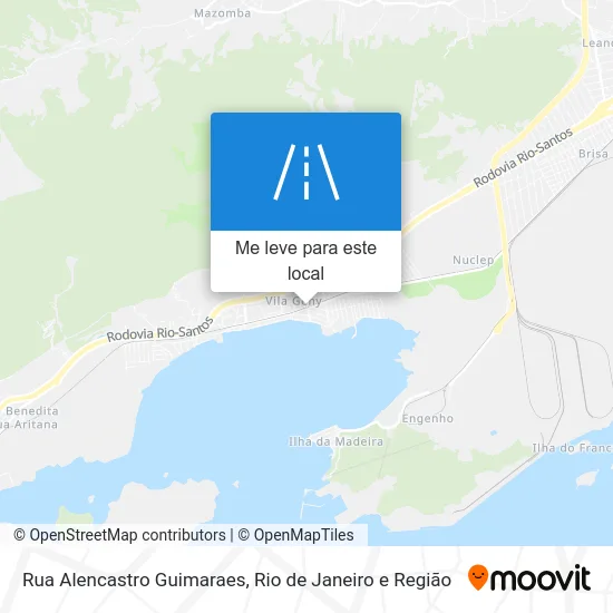 Rua Alencastro Guimaraes mapa