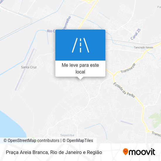 Praça Areia Branca mapa