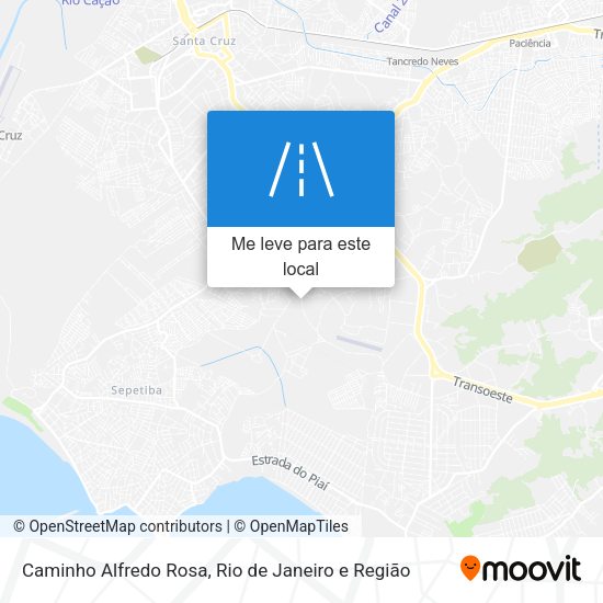 Caminho Alfredo Rosa mapa