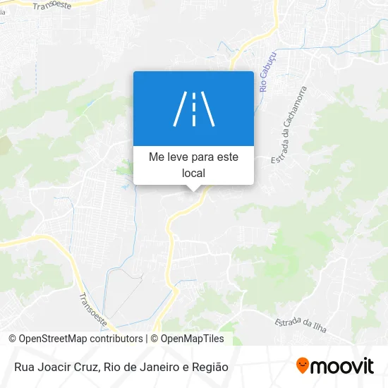 Rua Joacir Cruz mapa