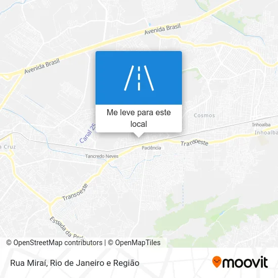 Rua Miraí mapa
