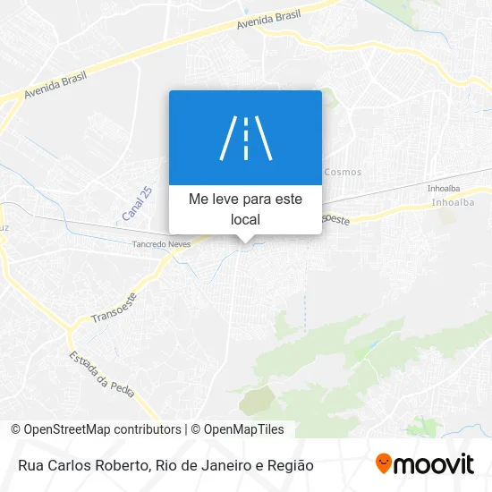 Rua Carlos Roberto mapa
