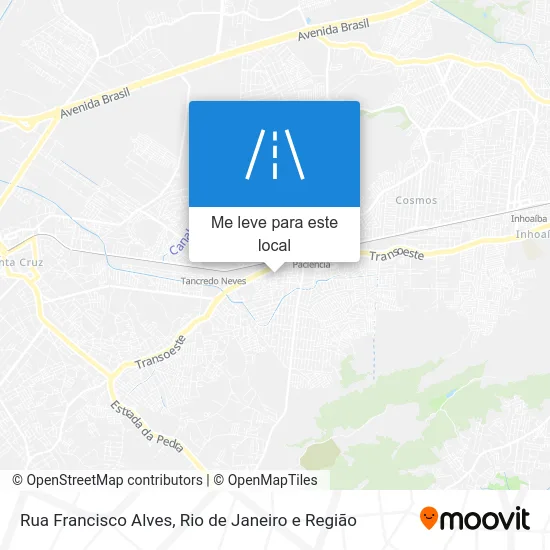 Rua Francisco Alves mapa