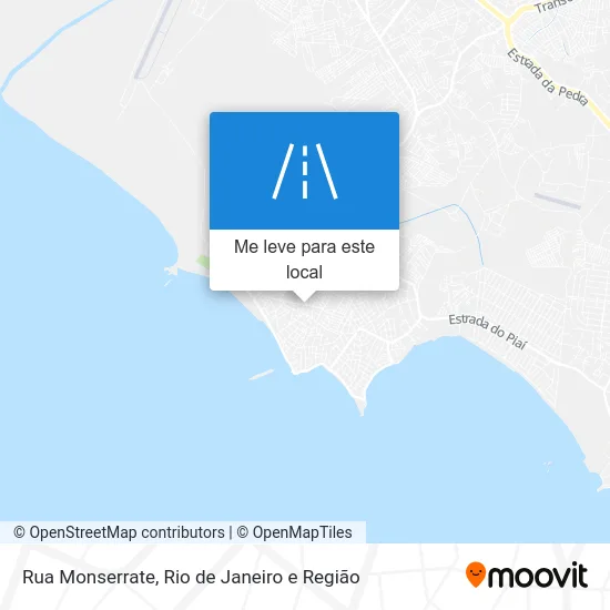 Rua Monserrate mapa