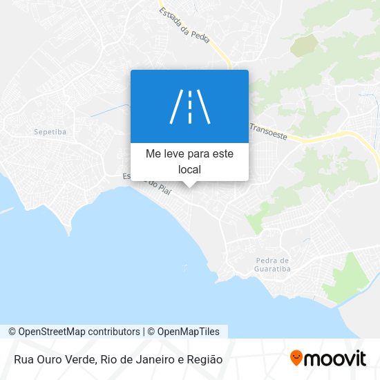 Rua Ouro Verde mapa