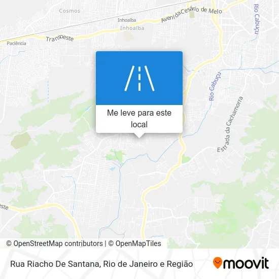 Rua Riacho De Santana mapa