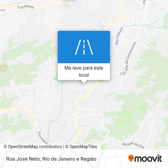 Rua José Neto mapa