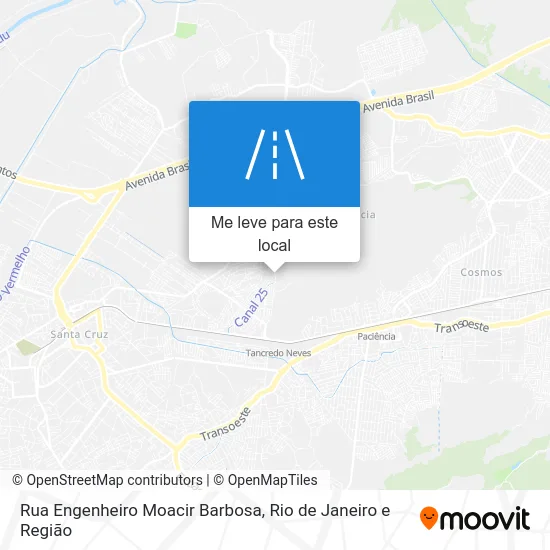 Rua Engenheiro Moacir Barbosa mapa