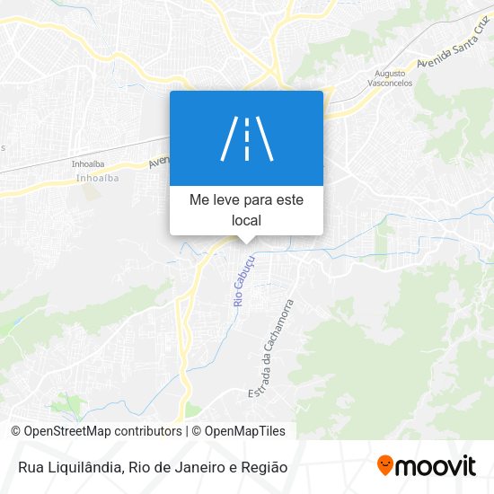 Rua Liquilândia mapa