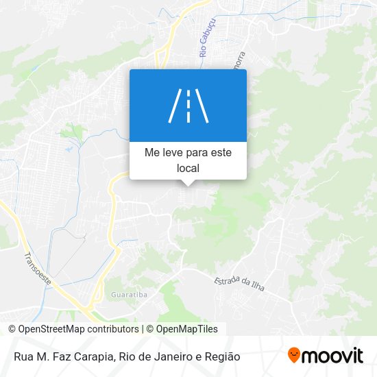 Rua M. Faz Carapia mapa