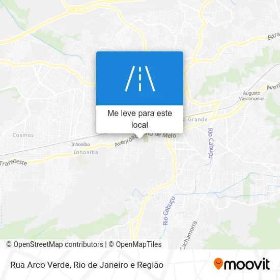 Rua Arco Verde mapa