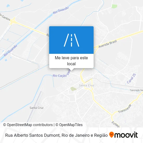 Rua Alberto Santos Dumont mapa