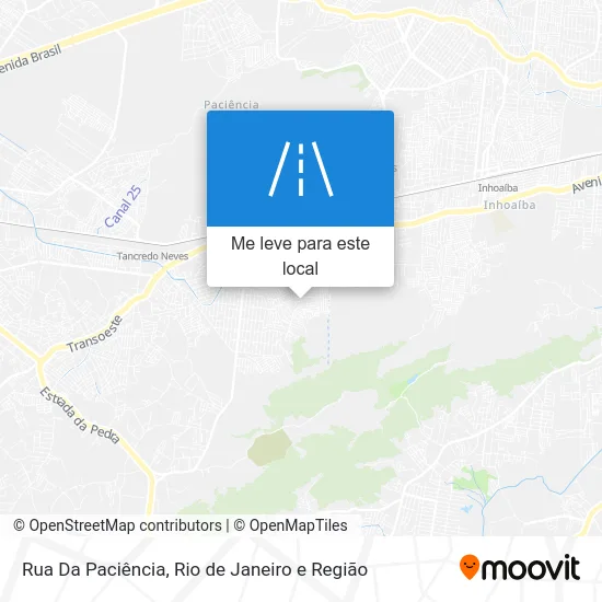 Rua Da Paciência mapa