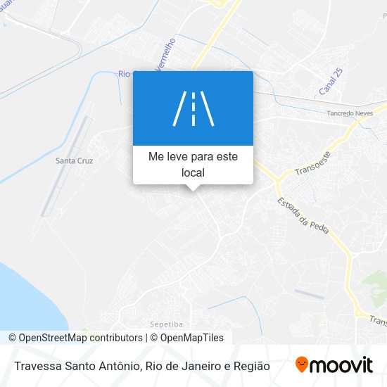 Travessa Santo Antônio mapa
