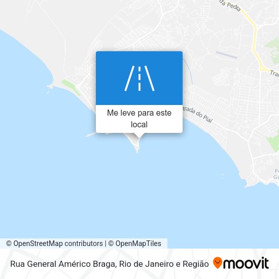 Rua General Américo Braga mapa
