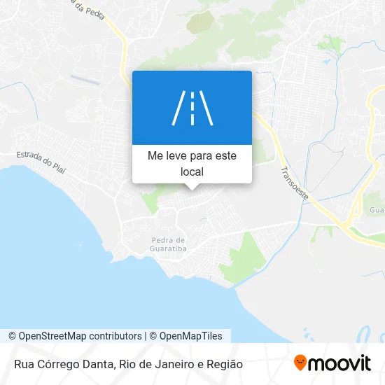 Rua Córrego Danta mapa