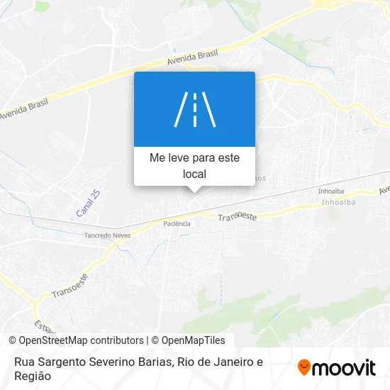 Rua Sargento Severino Barias mapa