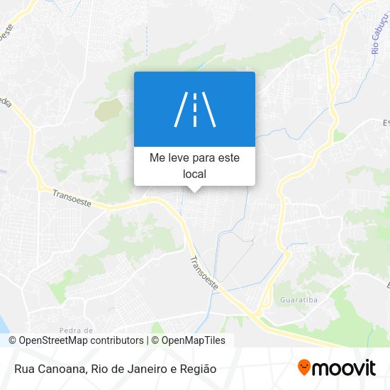 Rua Canoana mapa