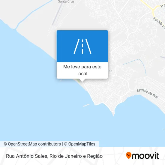 Rua Antônio Sales mapa