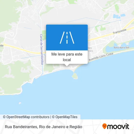 Rua Bandeirantes mapa