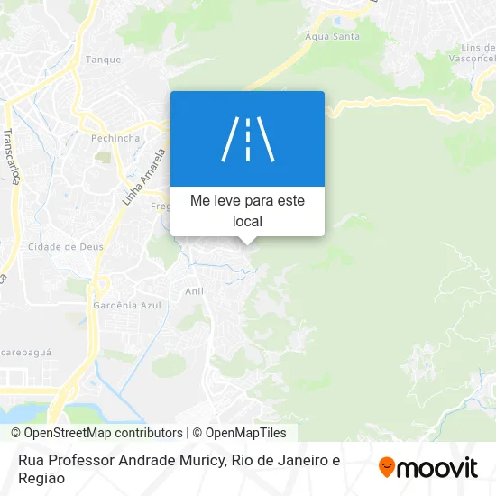 Rua Professor Andrade Muricy mapa