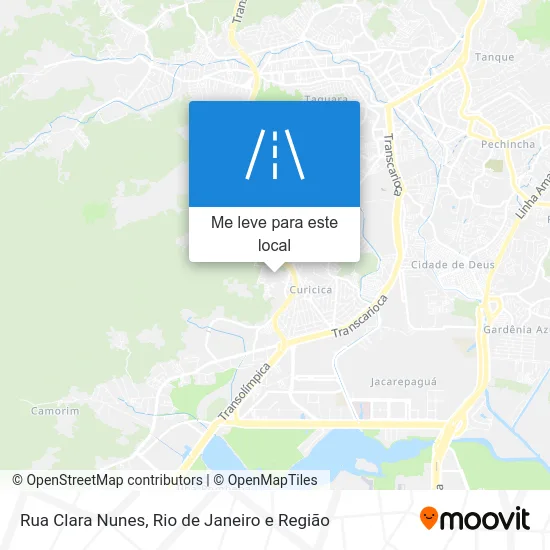 Rua Clara Nunes mapa