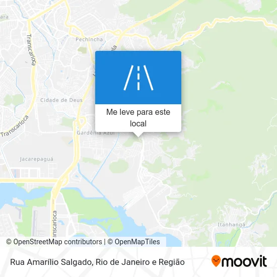 Rua Amarílio Salgado mapa