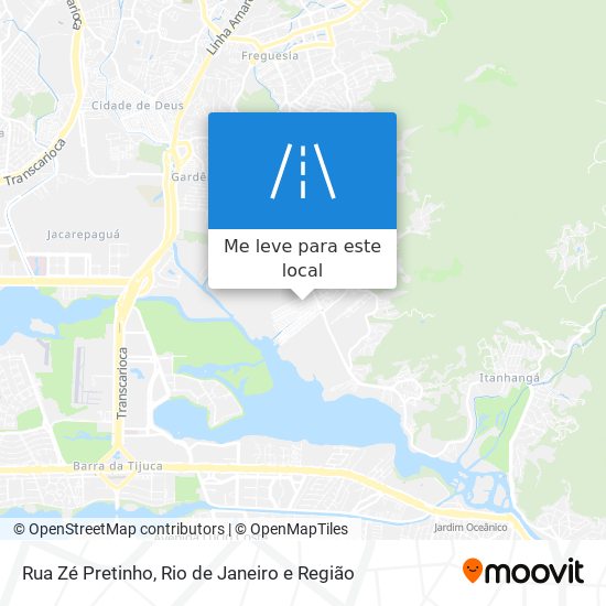 Rua Zé Pretinho mapa