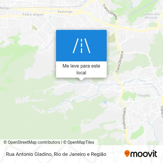 Rua Antonio Gladino mapa