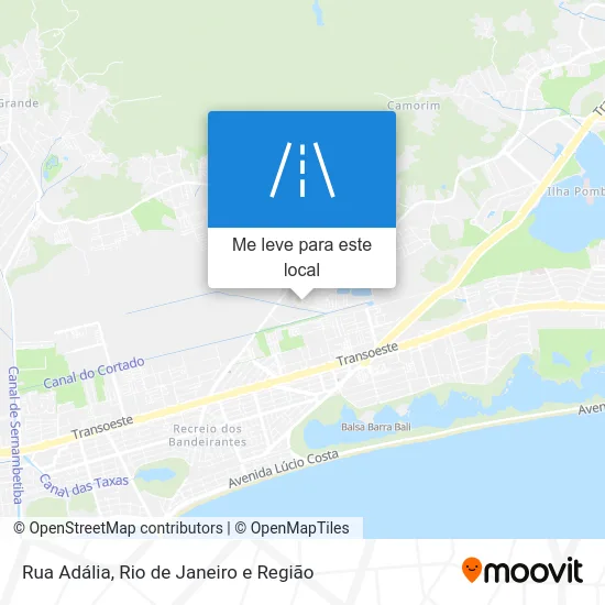 Rua Adália mapa