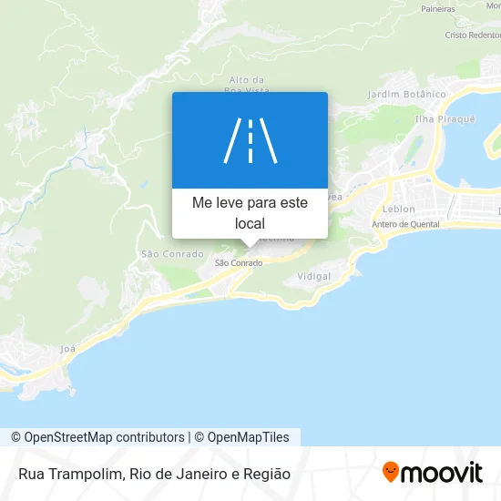 Rua Trampolim mapa