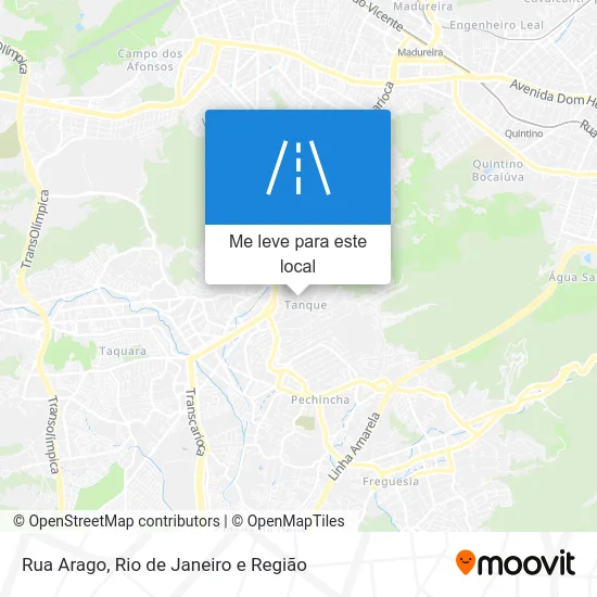 Rua Arago mapa