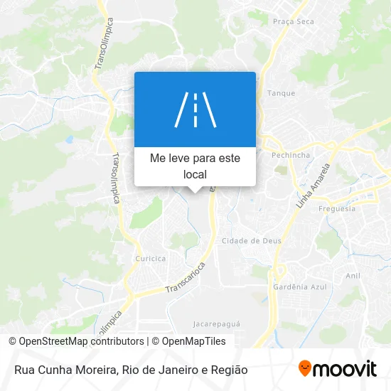 Rua Cunha Moreira mapa