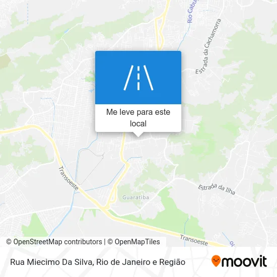 Rua Miecimo Da Silva mapa